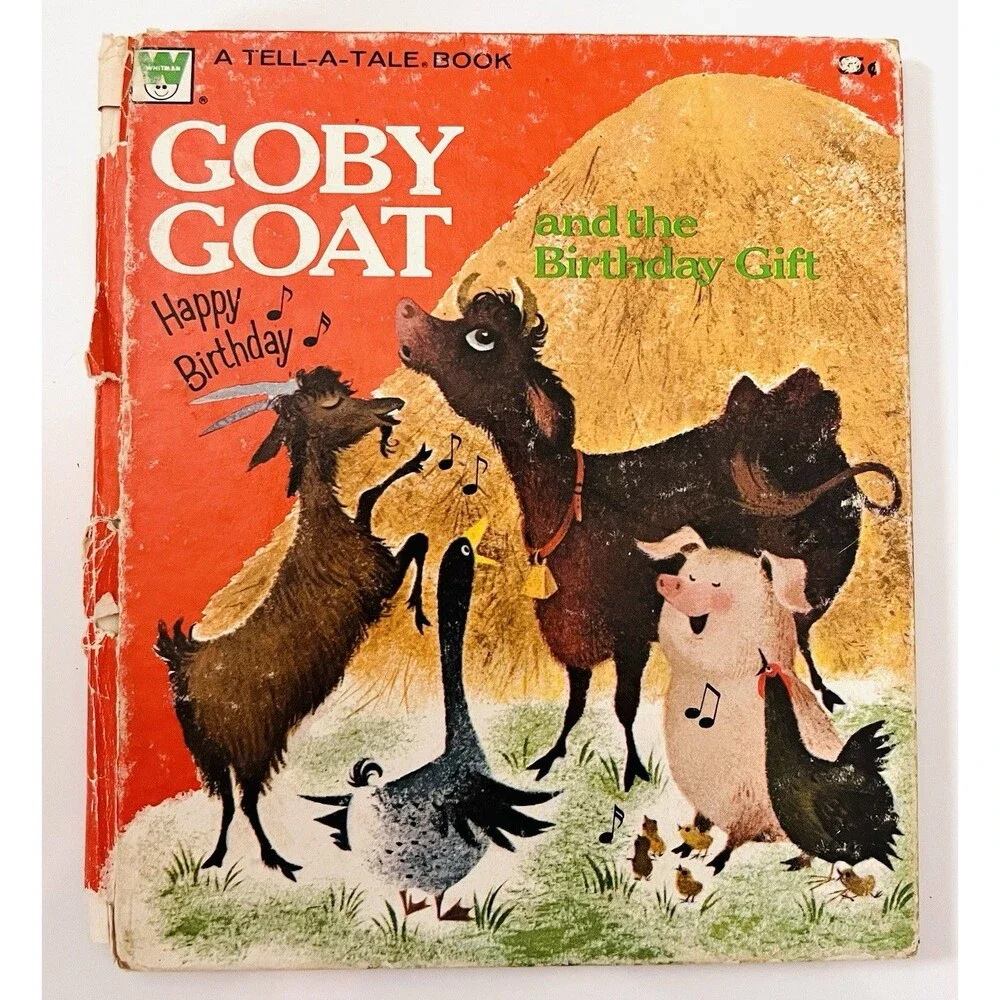 Vintage Whitman Tell-A-Tale Books Farm Animal Storybook Lot 1960s 1970s